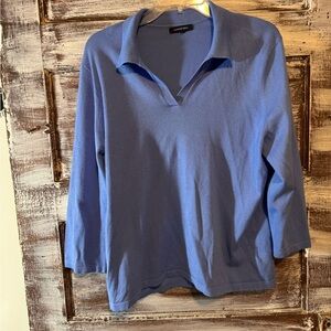 Lands' End Women's Blue Blouse